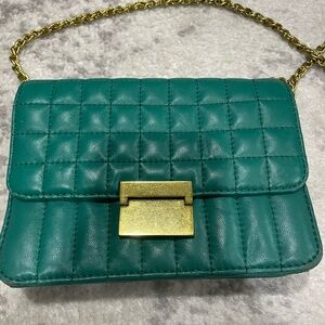 Green J Crew over the shoulder handbag
